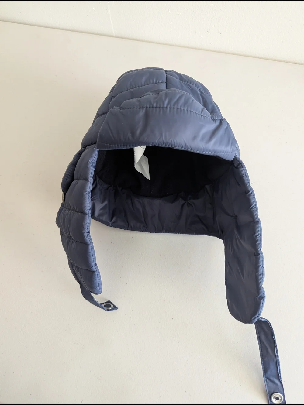 Aéropostale Navy Quilted Trapper Hat One Size Winter Ear Flap Puffer Hat